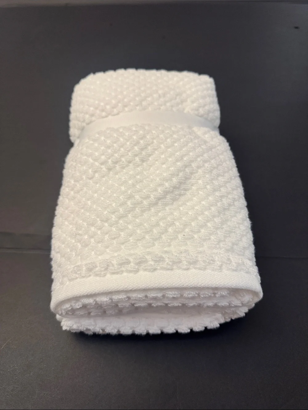 8pc Ecoexistence Bamboo Zero Twist Loops Bath Towel Set - White